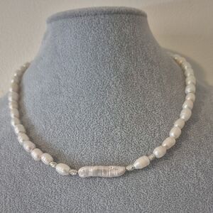 Natural Pearl Choker & Matching Braclet